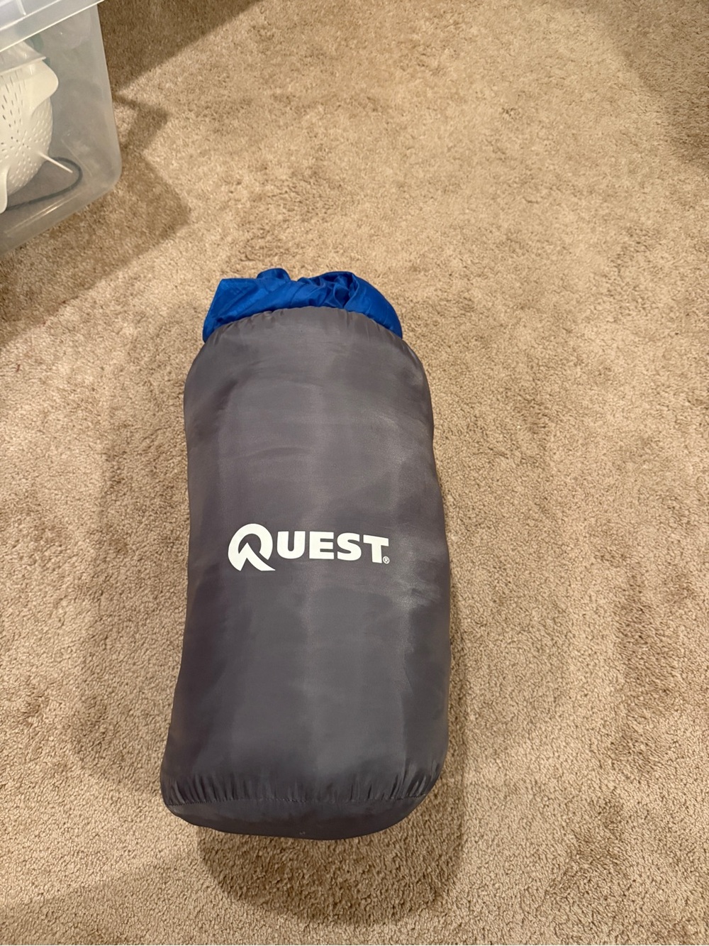 Quest Navy and Blue Packable Sleeping Bag